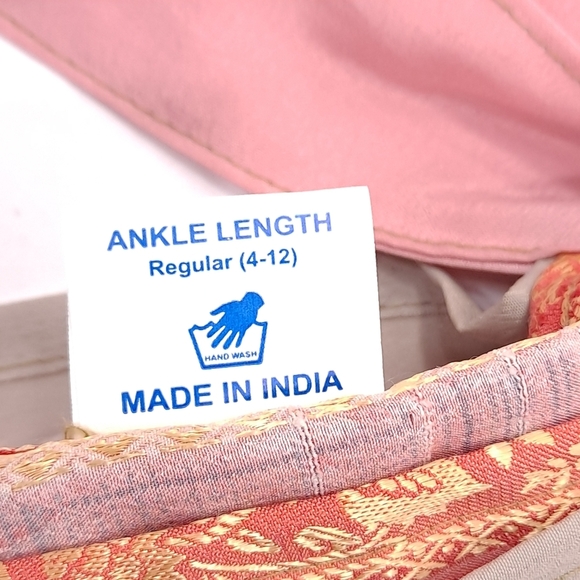 Darn Good Yarn Silk Wrap Skirt Reversible Sari Floral Ankle Maxi Sz 4-12 NWOT - Picture 6 of 7